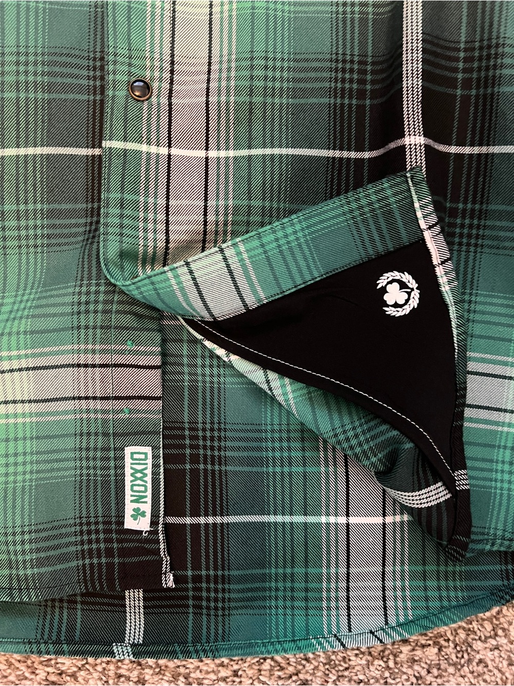 DIXXON Green Plaid Long-Sleeve Button-Down Shirt - Picture 4 of 5